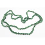 A jade necklace