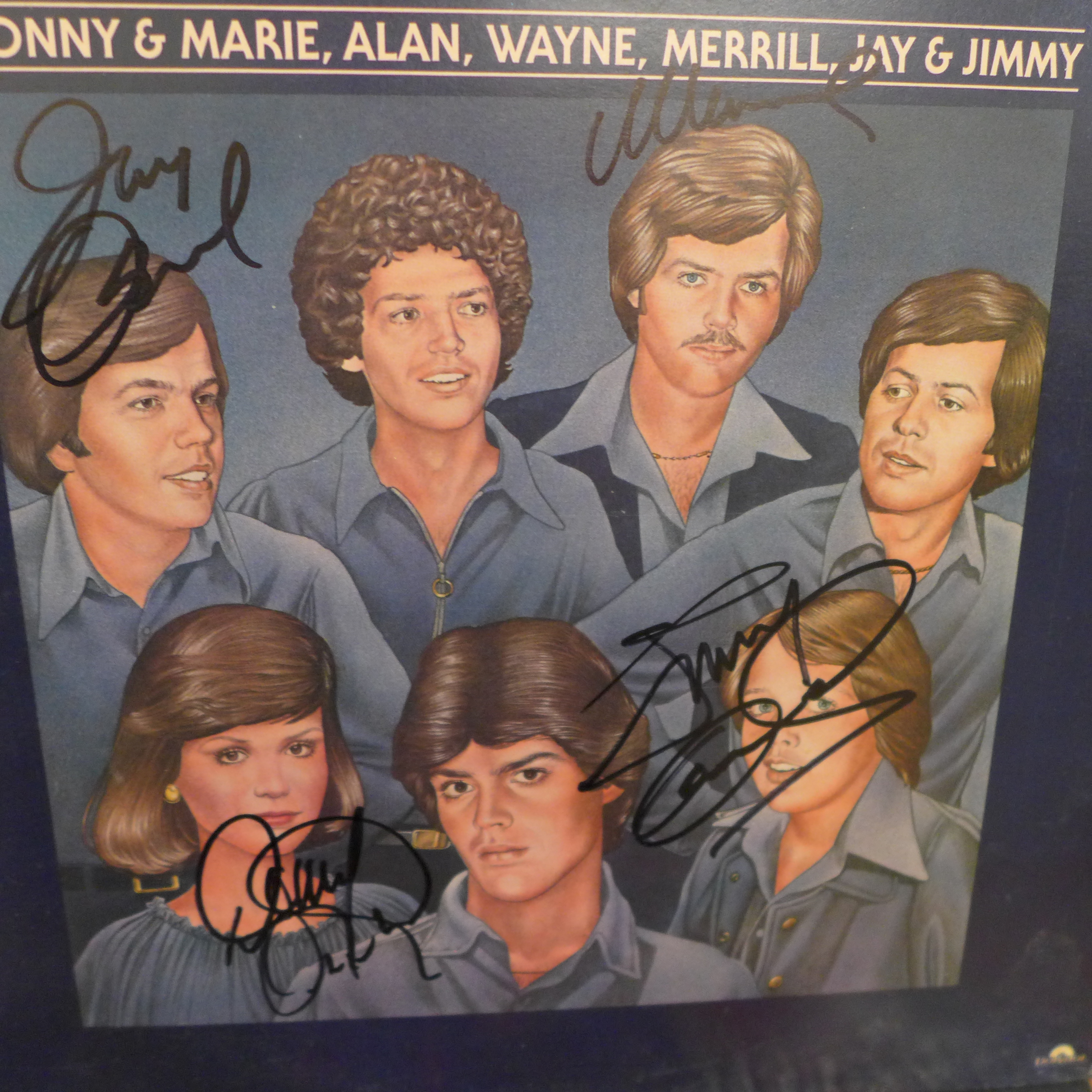 Two signed LP records, Toyah and The Osmonds - Image 3 of 3