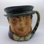 A large Royal Doulton Tony Weller character jug