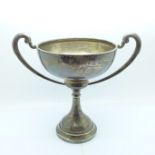 A silver angling trophy, Chester 1937, 330g, weighted