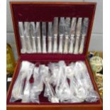A Cooper Ludlam The Mayfair Collection 42 piece silver plated canteen of cutlery