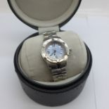 A lady's Tag Heuer stainless steel wristwatch, with box and booklet