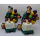 Two Royal Doulton figures, The Old Balloon Seller