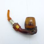 A Meerschaum pipe, a/f