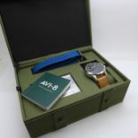 An AVI-8 Hawker Hurricane automatic wristwatch with extra strap, limited edition