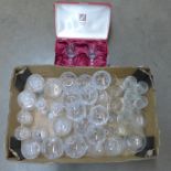 A collection of crystal glassware and other glassware**PLEASE NOTE THIS LOT IS NOT ELIGIBLE FOR