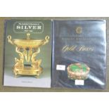 Two volumes, The Gilbert Collection of Gold Boxes and The Sotheby's Directory of Silver, 1600-1940