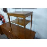 A Legate furniture teak two tier table