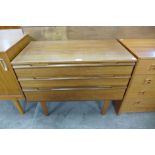 An Avalon teak chest of drawers