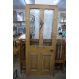 A Victorian pine door
