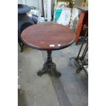A cast iron based pub table