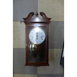 A pendulum strike and chime clock