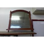 A Victorian Gothic mahogany mirror