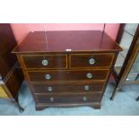 A 19th century inlaid mahogany chest of drawers