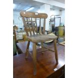 An elm and beech child's chair