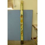 A vintage painted fairground prop