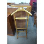 A gentleman's beech valet stand