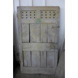 Four 18/19th century painted pine doors