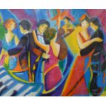 Phillip Maxwell, The Tango Club, limited edition giclee print, numbered 169/225, 51cms x 62cms,