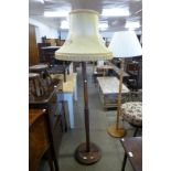 A beech standard lamp