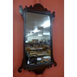 A George II mahogany framed mirror
