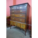 A George III mahogany chest on stand