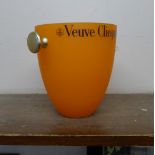 A vintage perspex Veuve Clicquot ice bucket