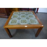 A Danish Trioh teak and tile topped coffee table