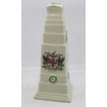 A crested ware London Cenotaph, 15cm