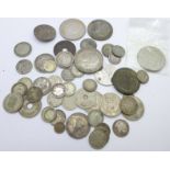 Coins including silver