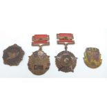 Four Chinese medals