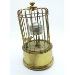 An automaton birdcage clock