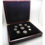 The changing face of British coinage, a set of The Emblem series decimals of Elizabeth II and a