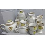 Denby Troubadour teawares and tablewares **PLEASE NOTE THIS LOT IS NOT ELIGIBLE FOR POSTING AND