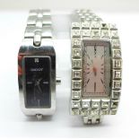 Two fashion wristwatches