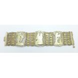 A bracelet decorated with Egyptian figures