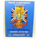 A 1966 World Cup Final programme