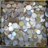 A collection of British and foreign coins, 9.48kg