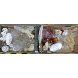 Two boxes of glass and decorative china **PLEASE NOTE THIS LOT IS NOT ELIGIBLE FOR POSTING AND