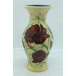 A Moorcroft vase, painted in the Chocolate Cosmos design, shape no. 226/5 by Rachel Bishop,