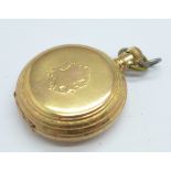 A gold plated American Waltham Watch Company full hunter pocket watch, 40mm case