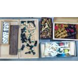 Chess sets, carpet croquet, dominoes and a Player's cribbage board