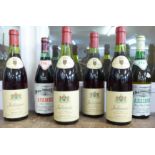 Four bottles of 1972 Julienas Mise en Bouteilles a Macon and two 1962 bottles of Cyprus wine, (6)