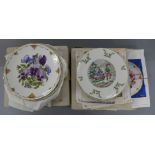 Ten Royal Albert collectors flower plates and three Royal Doulton Christmas plates **PLEASE NOTE