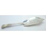 A Victorian silver fish slice, London 1839, George Adams, 172g