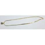 A 9ct gold necklace, 3.3g