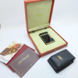 A Dupont cigarette lighter, boxed with paperwork and case