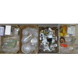 Three boxes of glassware and a box of mixed china (4) **PLEASE NOTE THIS LOT IS NOT ELIGIBLE FOR