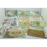 A collection of banknotes