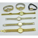 A collection of lady's wristwatches, a/f